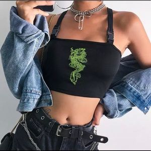 Dragon 🐉 Buckle Crop Top